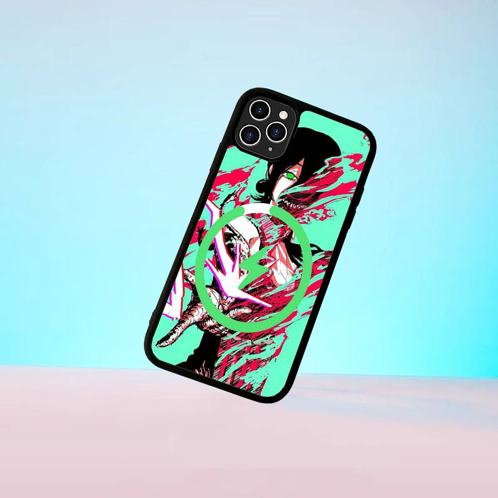 Anime C-Chainsaw Man Magnetic Matte Phone Case For IPhone 16 17 15 14 13 12 11 For Magsafe Wireless Charge Cover