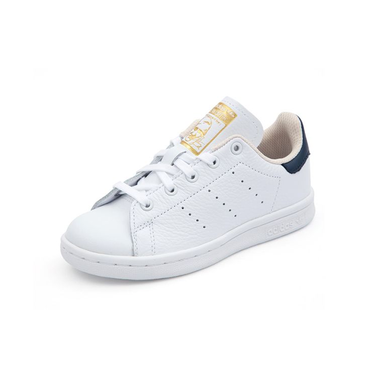 Adidas Originals Stan Smith Prime Classic Durable Low-Top Kids Sneakers Kids Sneakers White Blue CM8176
