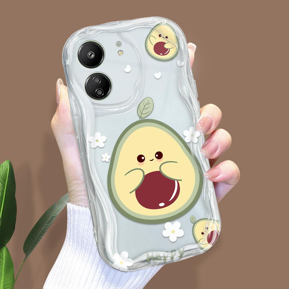 

Милый мультяшный узор, кремовая текстура, мягкий силиконовый чехол с волнистыми краями, чехол для телефона Xiaomi Redmi Xiaomi 11 прозрачный