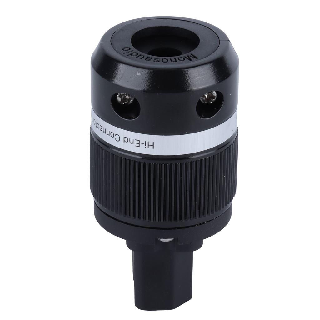 Monoso F100G Pure Copper GoldPlated AC Power Plug o DIY Power Cord Plug Connector 125~250V