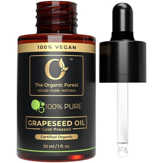 USDA Organic Grapeseed Oil - 100% Pure, Cold-Pressed, Non-GMO - Ideal Massage Oil, Face Oil, Hair Care- Best Grape Seed Oil for Skin