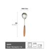 Ruhan Retro Wooden Handle Dinner Spoon