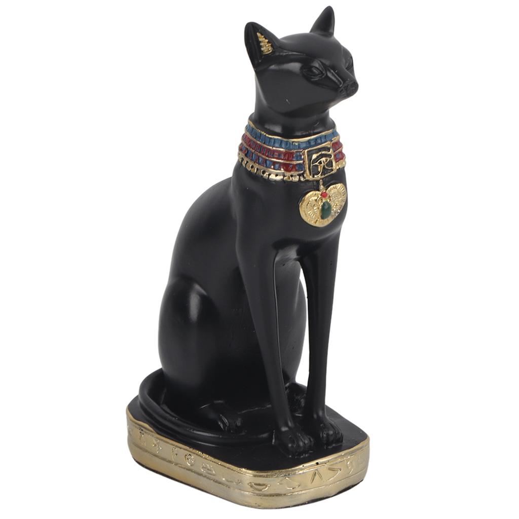Egyptian Cat Statue Egyptian Cat Resin Statue Figurine Household Room Ornament Crafts Gifts Home Decoration Cat Statue Ornament