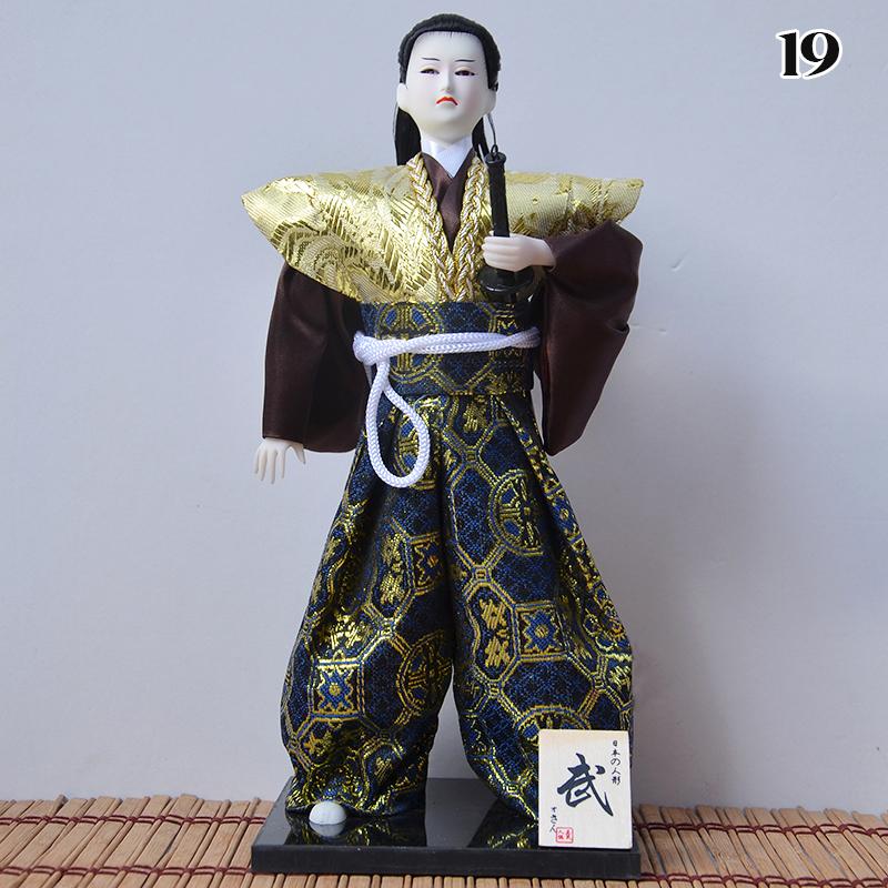 Japanese Samurai Ninja Figurines Dolls With Kimono Traditional Ninja Ornaments Home Decor Collection Arts Craft Gifts