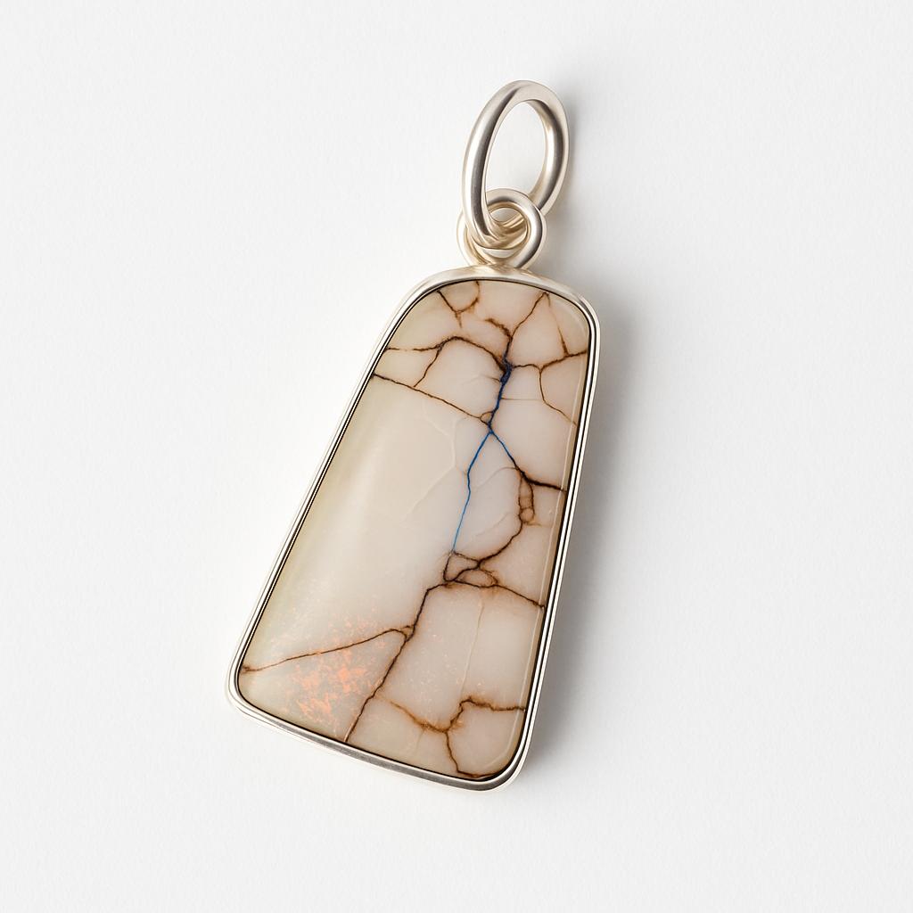 Ethiopian 19.65 Ct Natural Opal 925 Sterling Silver Pendant For Women