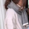 Plush Winter Cashmere Scarves Striped Long Shawl Elegant Imitate Cashmere Scarf  Student