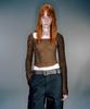 Beikeonteuakaibeu Beti Square Neck Long Sleeve Top (2Color)