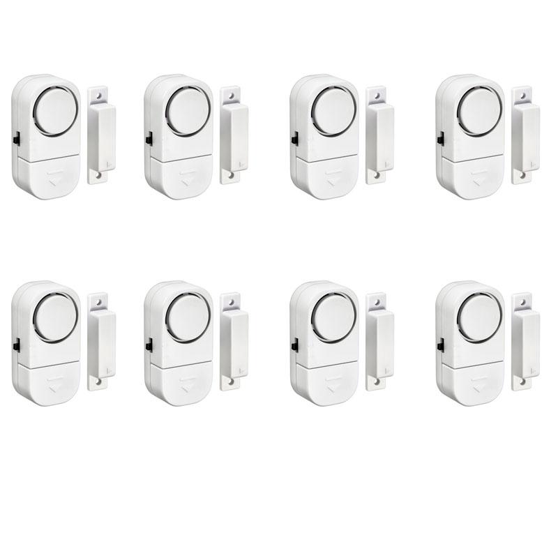 1–10 Stück kabelloser Türsensor, Mini-Fenstertür-Alarm, magnetischer Sensor, kabelloser Heimfenster-Türeinstieg, Anti-Dieb-Sicherheitsalarm, 90 dB