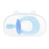 Baby Training Toothbrush Teether Silicone 360 Degrees  Clean Mouthguard Baby Massage Toothbrush Pink