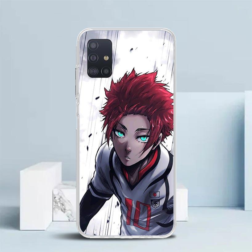 Blue Lock Shidou Ryusei Soft Cover for Samsung Galaxy A12 A22 A32 A52 A72 A02S Phone Case Note 20 Ultra 10 S10 Plus A51 A71 A50S