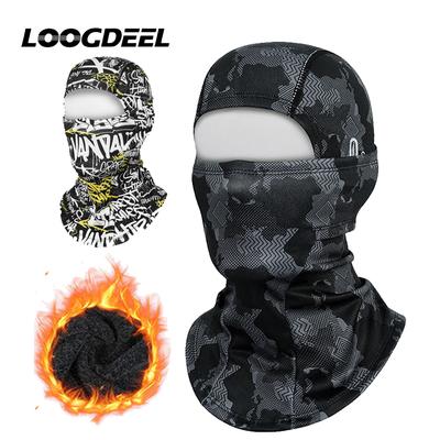 Loogdeel Motorcycle Full Face Windproof Mask Thermal Winter Warm Balaclava For Cycling Hiking Mtb Gear