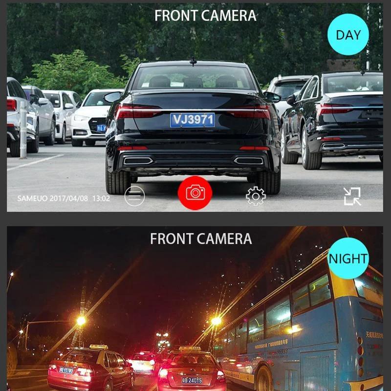 3kanálová palubní kamera pro autokameru 1080P Videorekordér Palubní kamera Černá skříňka s duálním objektivem DVR zadní kamera do auta příslušenství do auta