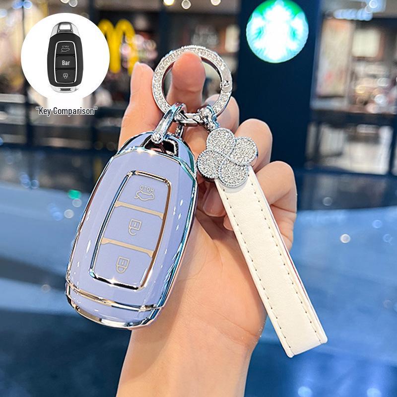 Modern ix35, Elantra ix25 Key Case: Compact Car Shell Buckle for Elantra, Lingdong, Mingtu, Langdong & Verna Models