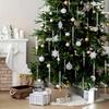 12Pcs Crystal Clear Christmas Tree Ornaments Icicle Decorations For Holiday & Winter Party Decor  New Year Home Decorations