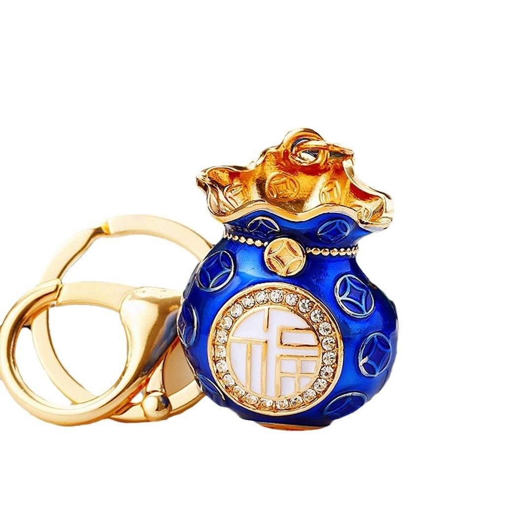 Unique Chic And Metal Keychain Featuring Classic Feng Shui Elements For Prosperity And Good Luck