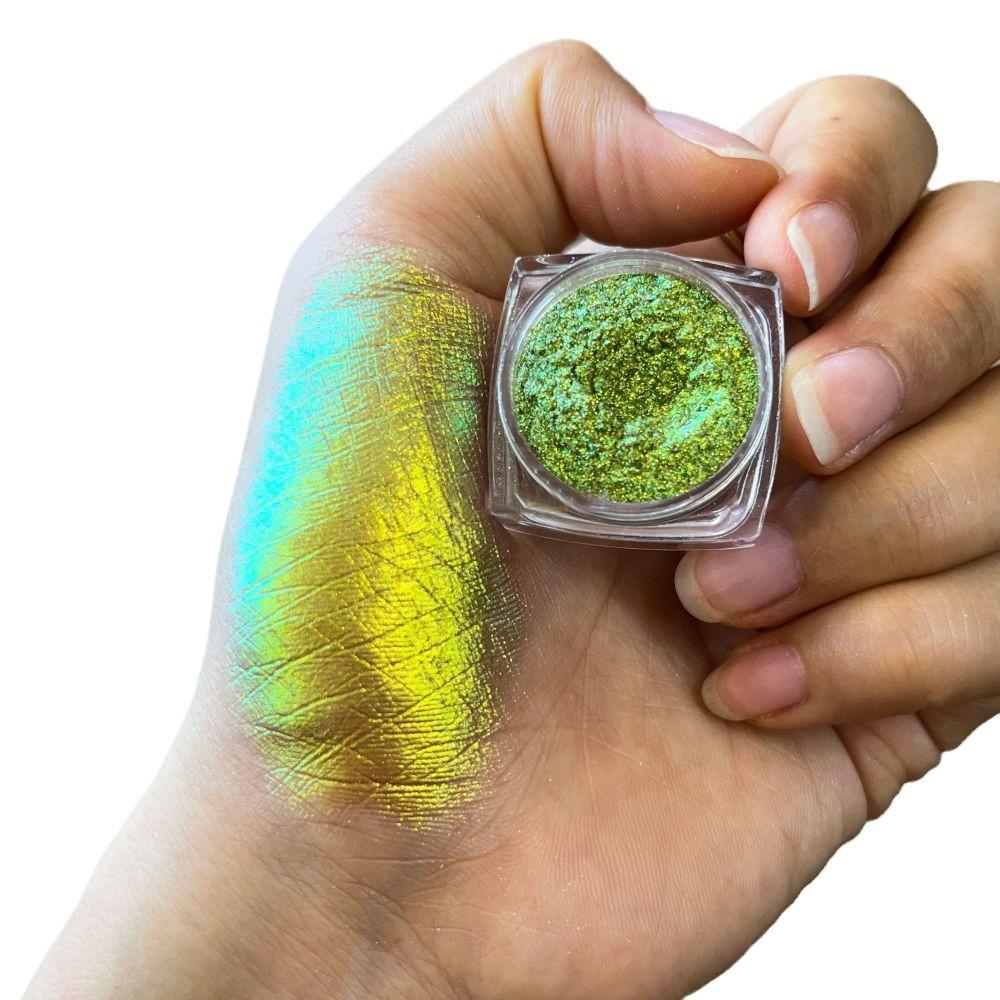 Multichrome Chameleon Eye Shadow Powder Nail Glitters Aurora Neon Rainbow Pigment Chrome Powder Iridescent Eyeshadow Nail Decors