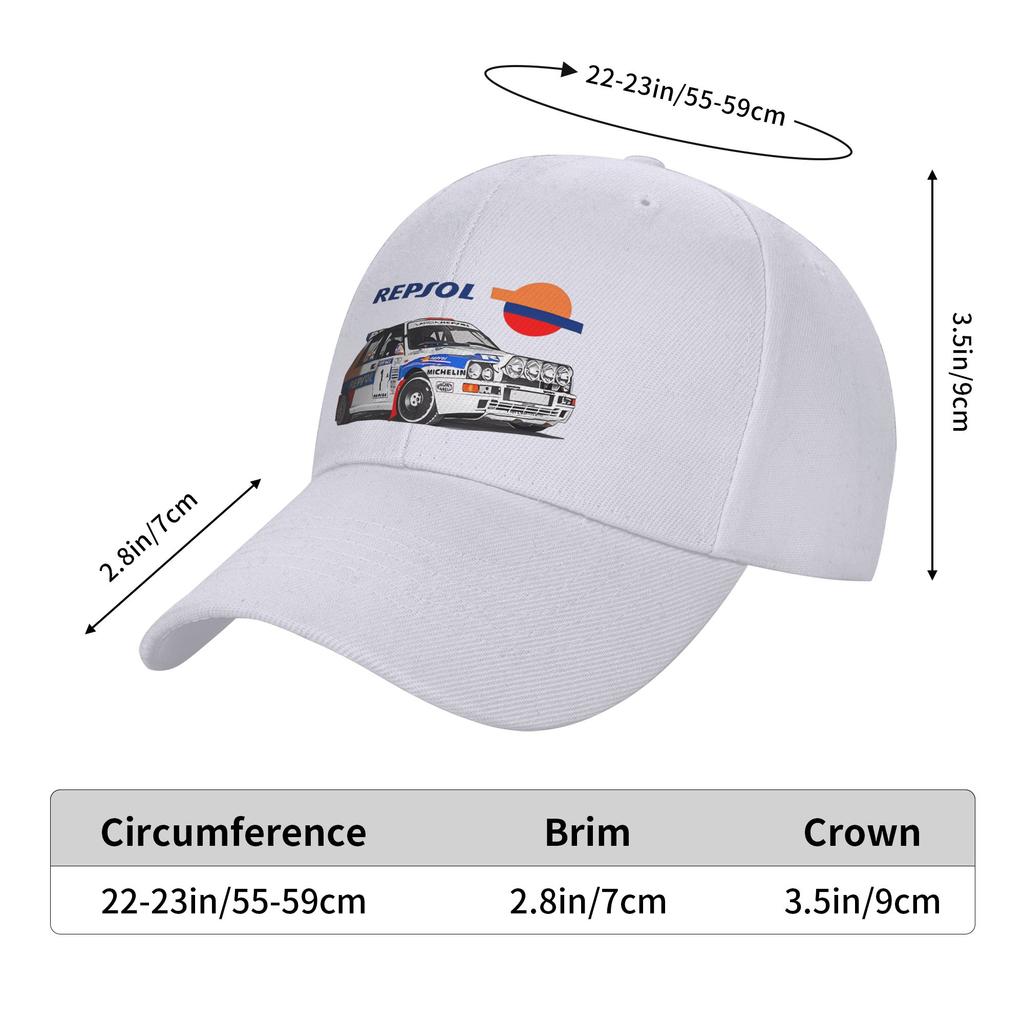 Fashion Lancia Repsol Rally Wrc Carlos Sainz White Curved Brim Baseball Cap Snapback Cap