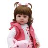 BZDOLL 60cm 24inch Soft Vinyl Reborn Baby Doll Toys Like Real Bebe Princess Toddler Birthday Gift Fashion Birthday Present Girls