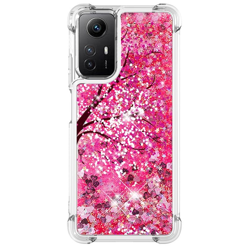 Note 12S Case For Xiaomi Redmi Note 12S Cover Printed Glitter Quicksand Liquid Cover for Xiomi Redmi Note12S Phone Case Fundas