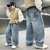 Trendy Losse Jeans voor Jongens: Lente/Herfst Stijl voor Kinderen 8-12