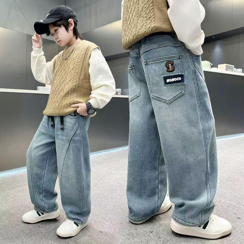 Trendy Losse Jeans voor Jongens: Lente/Herfst Stijl voor Kinderen 8-12