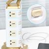 Rotating Plug Multi-Plug Outlet 2m Extension Cord Extended Usb Socket  Expansion