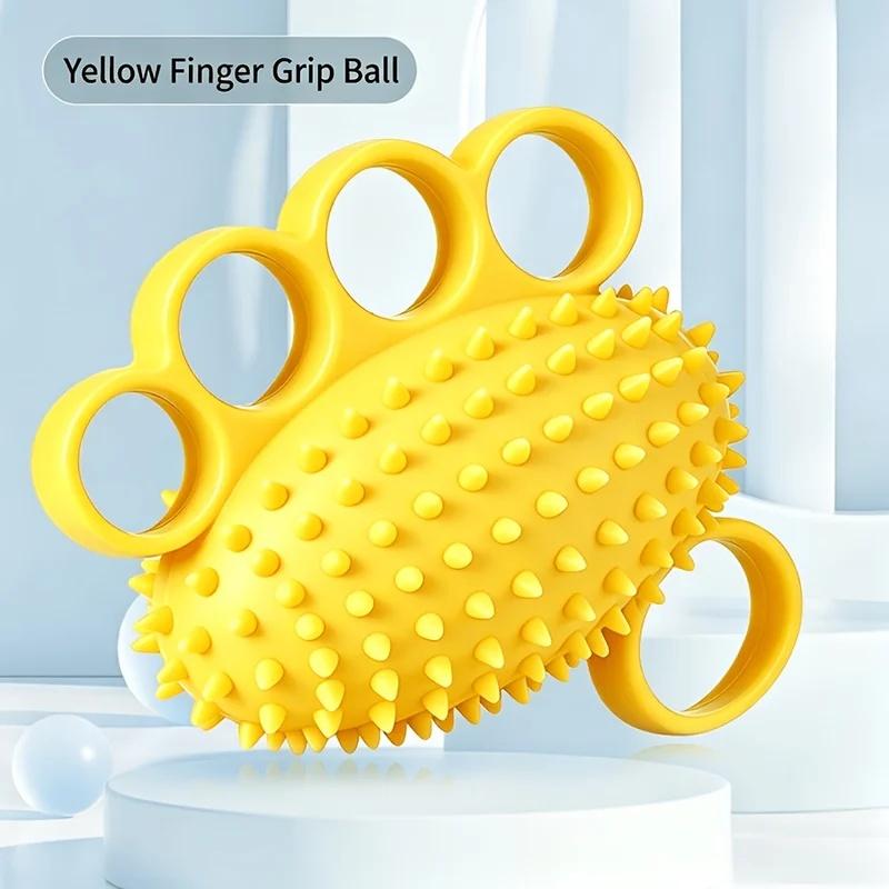 Hedgehog Ball Hand Grip Strengthener Training Fitness Ball Hand and Finger Elastic Ball Cushioning Hand Grip Ball