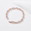 Zircon Bracelet, Sparkling Cut with Gemstones, Simple Wind Crystal Bracelet .