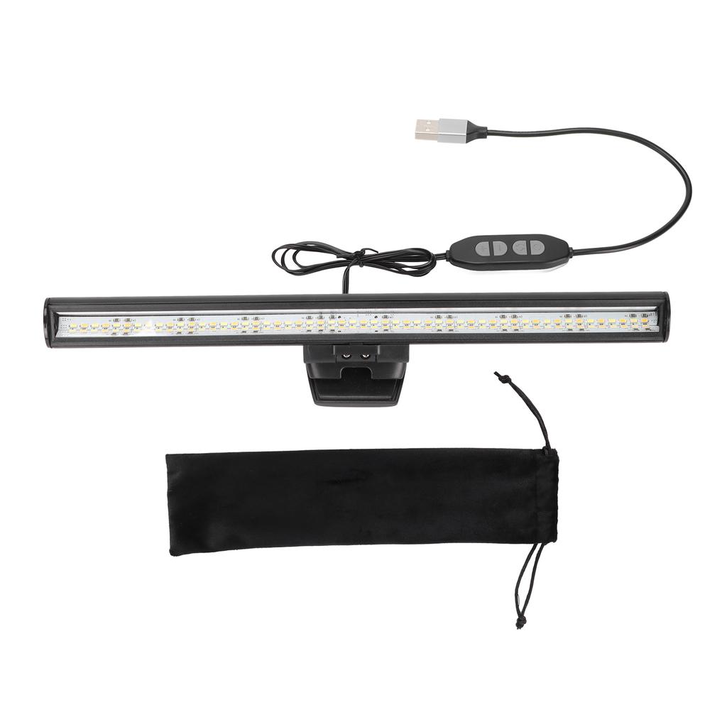 Laptop Monitor Light Bar 3 Levels Color Temperature 10 Level Brightness Adjustment USB Powered