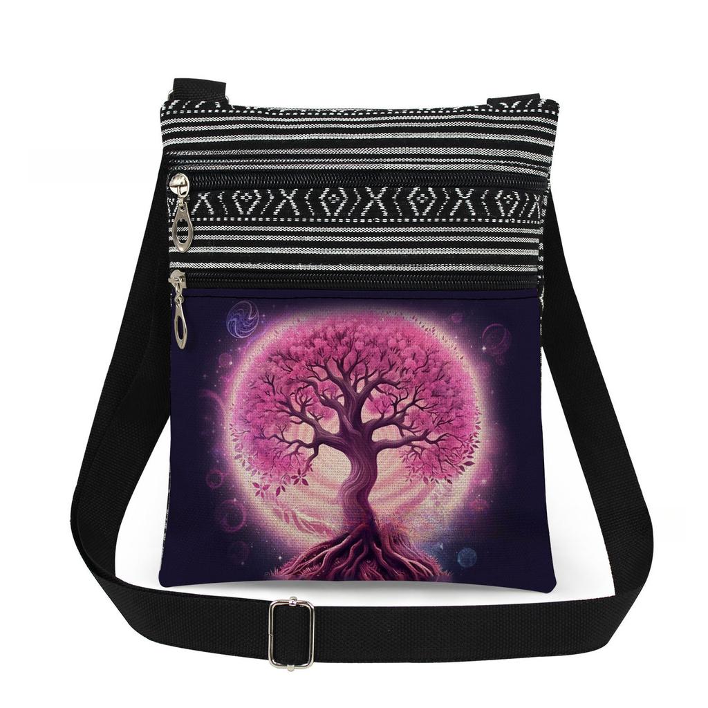 1PC Tree of Life Print Tote Bags Women Shoulder Handbags Postman Package 6912 KTB