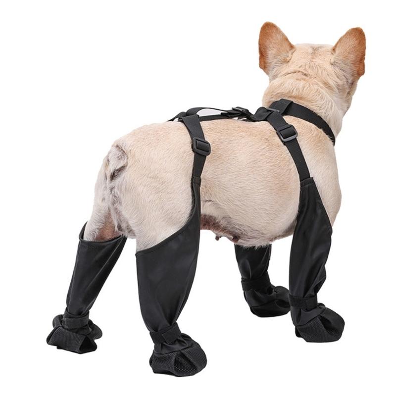 Dog Rain Booties Paw Protector AntiSlip Dog Shoes Outdoor Walking Rain Shoes Puppy Waterproof Foot Covers for Rainy Day