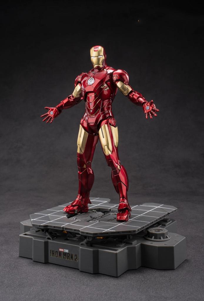 ZD TOYS Iron Man 2 Mark 4 MK4 Powered Suit with Mechanism, 1/10 Scale, Painted, Completed, Movable Figure