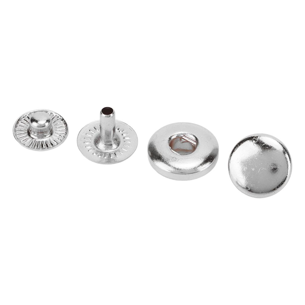 200er Set Druckknöpfe Kit 8mm Starkes Kupfer Exquisiter Glanz Weit verbreitet Leder Druckknöpfe für Kleidung Taschen Leder