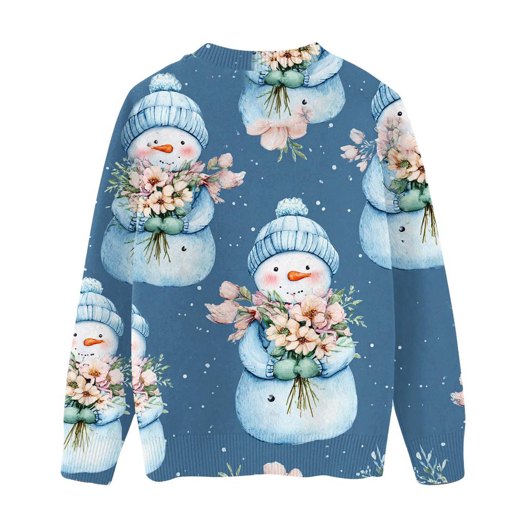 Christmas Day Sweatshirts For Children Boys And Girls Knit Sweater Cute Shirt Fall Crewneck Pullover Tops