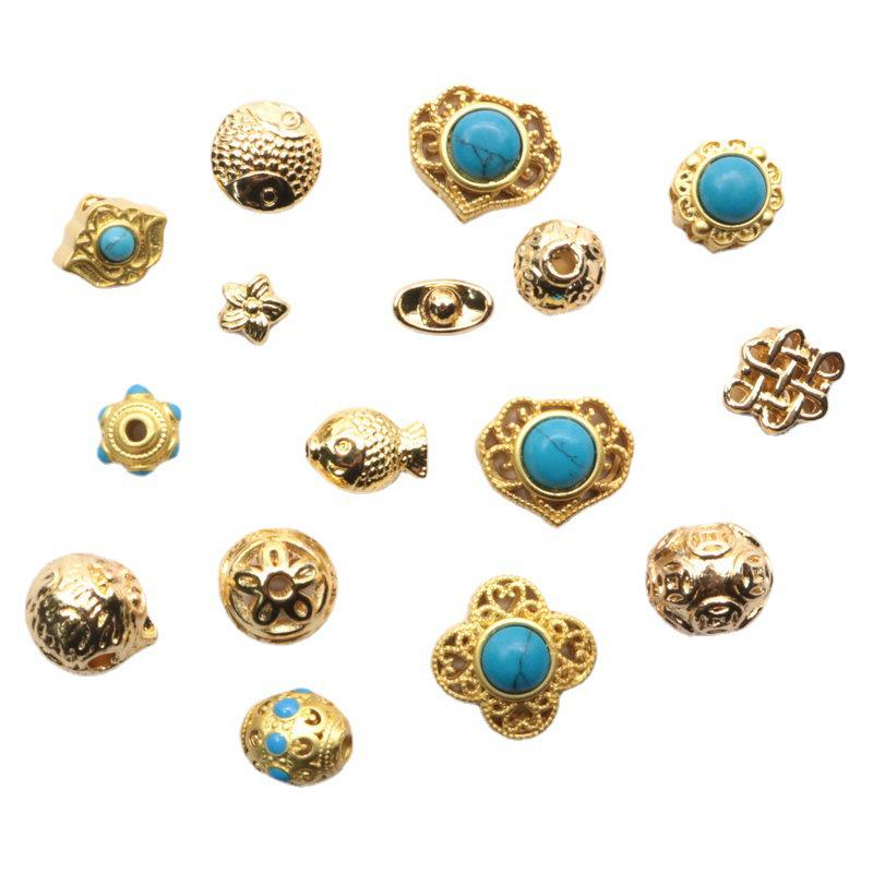 Gouden Ruyi Emaille Slot Armband met Chinese Stijl Hanger