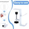 Punch-free Adjustable Desk Edge Hook,Gaming Headset Desk Hanger Backpack Storage Hanging Hooks Holder Home Office Organizer