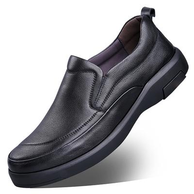 Hot Selling Thick Soled Shoes Europe America Wear-resistant Loafers Men's Business Shoes Men's Genuine Leather Casual Shoes