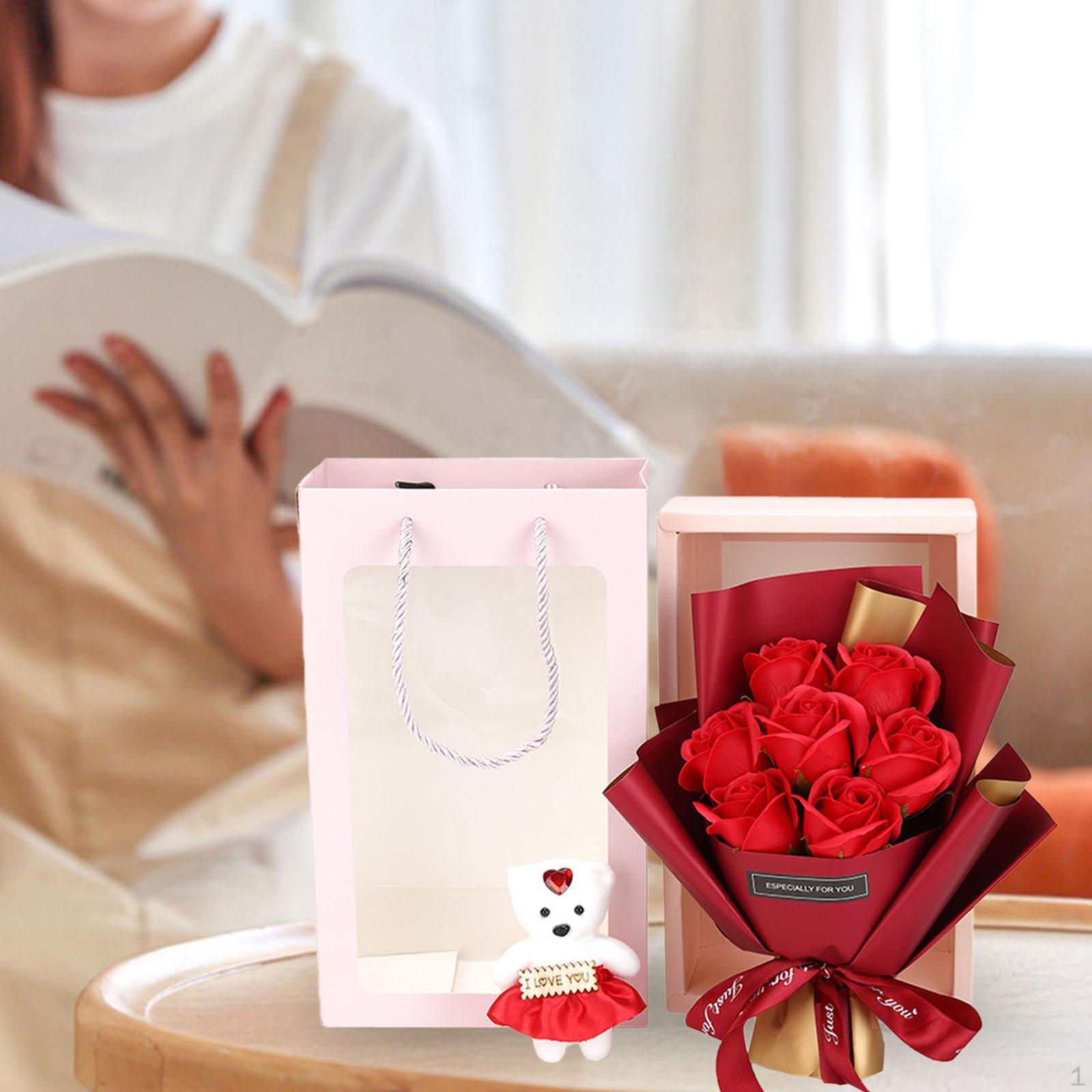 Elegant Floral Soap Arrangement for Special Occasions Red