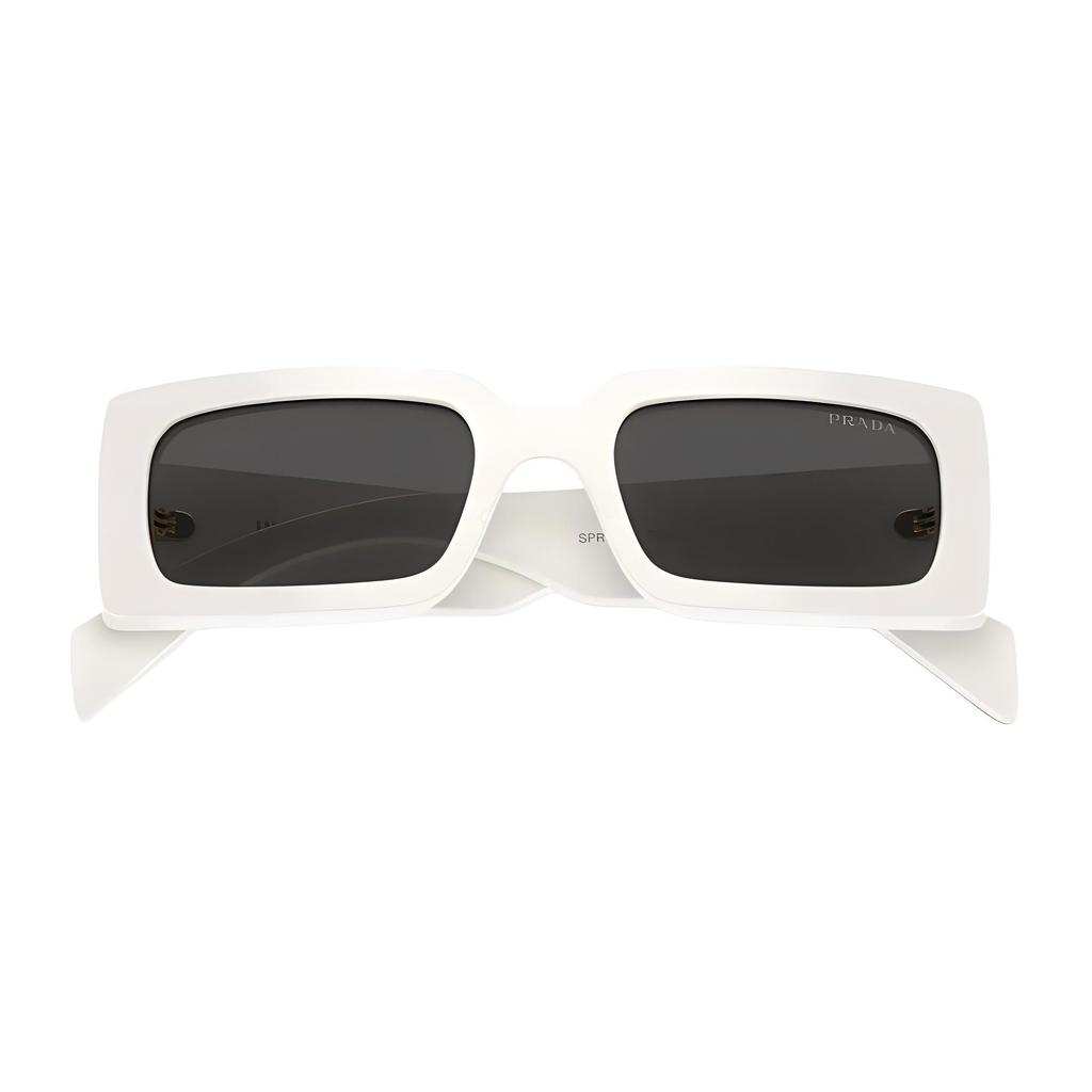 Prada Logo Acetate Rectangular Sunglasses Unisex sunglasses White PRA07S1425S0