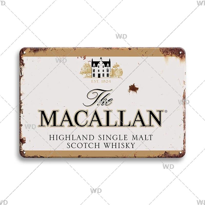 Whisky Marke Metallschild Blechschild Dekorative Plakette Metall Vintage Metall Posterplatte Irland Bar Kneipe Club Männerhöhle Wanddekor