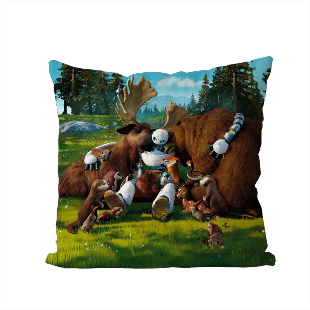The Wild RRobot Pillow Case For Car Sofa Decorative Home Doublesided Print Plush Square Throw Pillow Cushion Cover