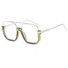 68259 Semi-Rimless Square Sunglasses for Men Women, Fashion Stylish Oversized Sun Glasses, Trendy Personalized Shades 603421