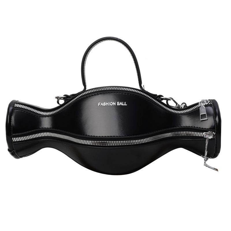 

Персонализированная маленькая сумка 2025 новая европейская и американская модная дизайнерская сумка Xiaohongshu такая же женская на плечо портативная маленькая круглая сумка pu чёрный