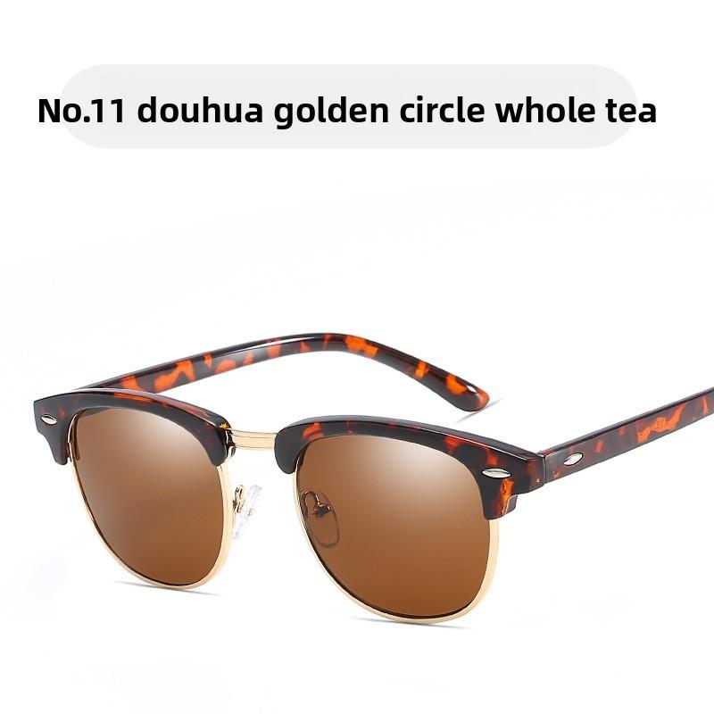 Half Frame Fishing Sunglasses With Polarized Lens For Outdoor Cycling And Men Women