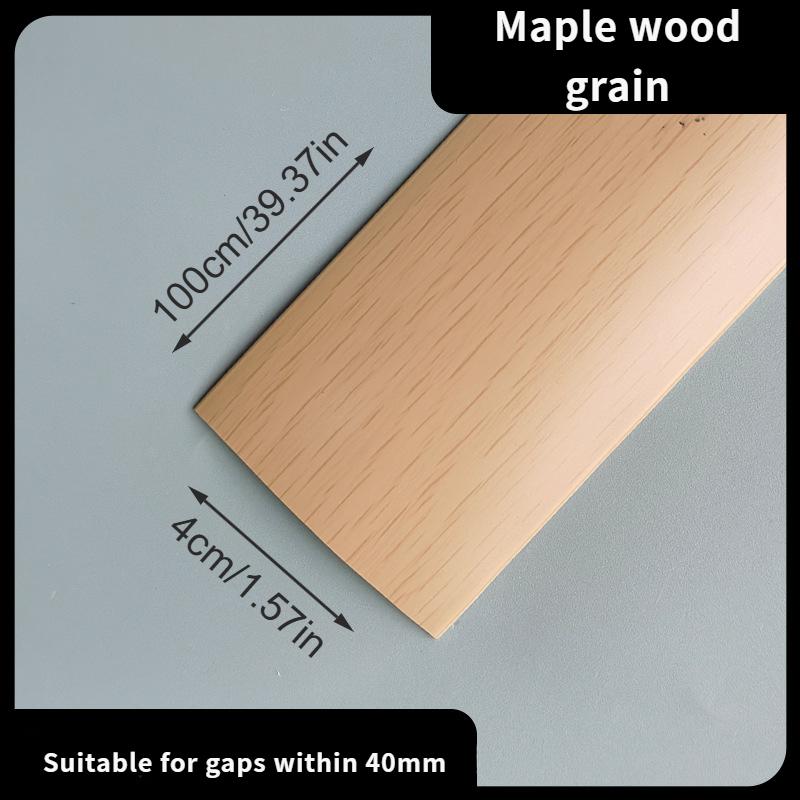 1pc Self-Adhesive Wood Grain Floor Edge Strip - Perfect for Door Seam Accent, and Matte Surface Application, Door Stitching Accessories, Home Decor