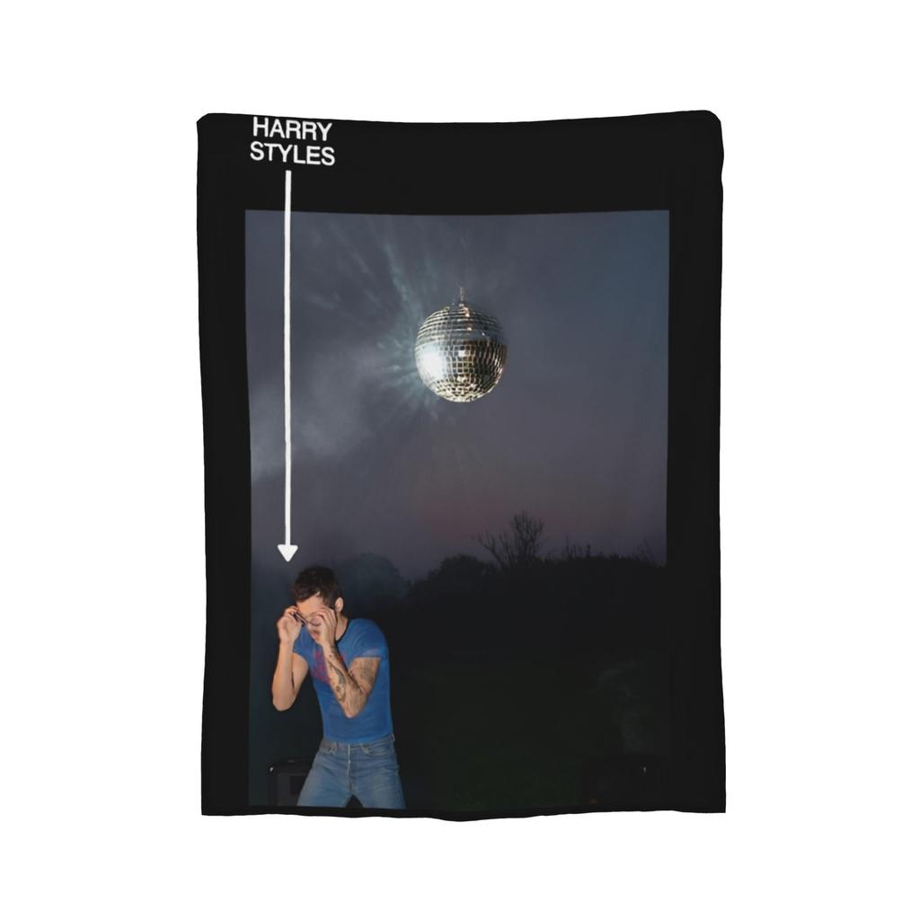 Harrys Styles Sänger Decken Fleece Ganzjahres Multifunktion Super Weiche Kuscheldecke für Bettwäsche Auto Tagesdecken