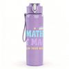 1PC Do Math Not Magic Rainbow Letter 750ml Color Plastic Sports Water Bottle Leakproof Flip Straw Lid Suitable for Sports Office Home Use