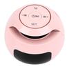 Bluetooth Clock Speaker Round Small Support Memory Card Wireless Alarm Clock Speaker with Radio Night Light