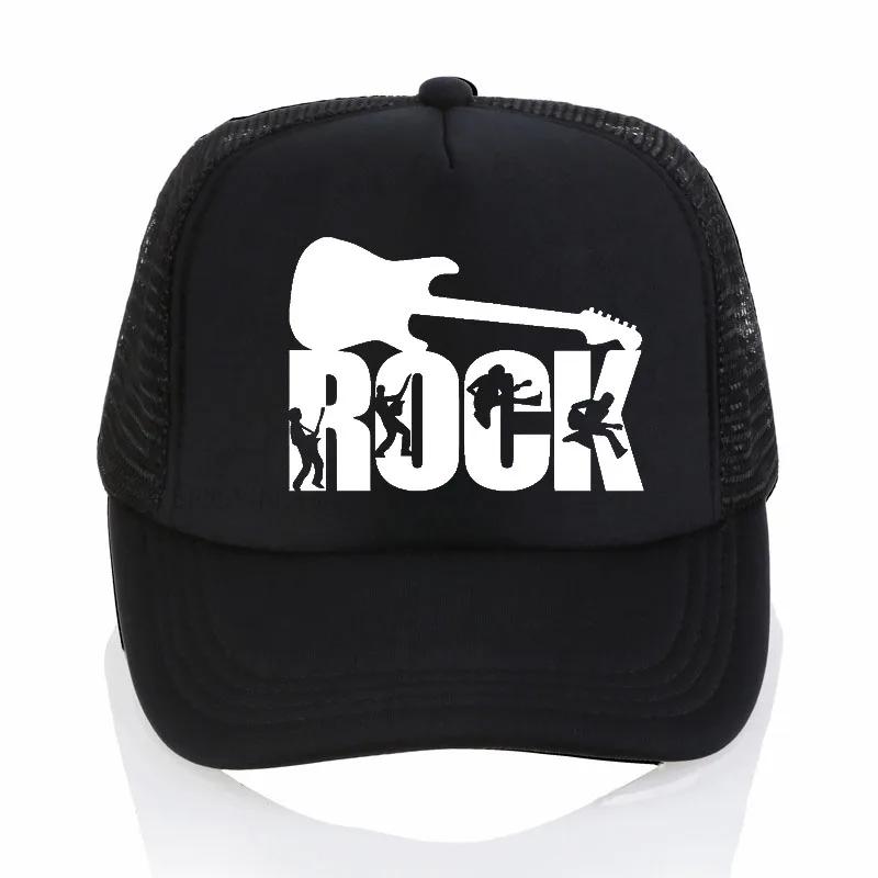Rockband Baseballkappe Rock Hip Hop Kappe Unisex Snapback Hut Buchstabe Lässig DJ ROCK Dad Hat