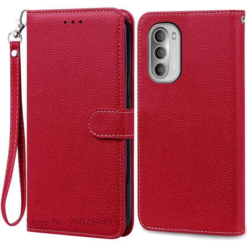 For Motorola G51 5G Deksel Lær Flip Lommebokdeksel For Moto G51 5G Deksel Mykt Silikondeksel For Motorola G51 5G Deksel Fundas